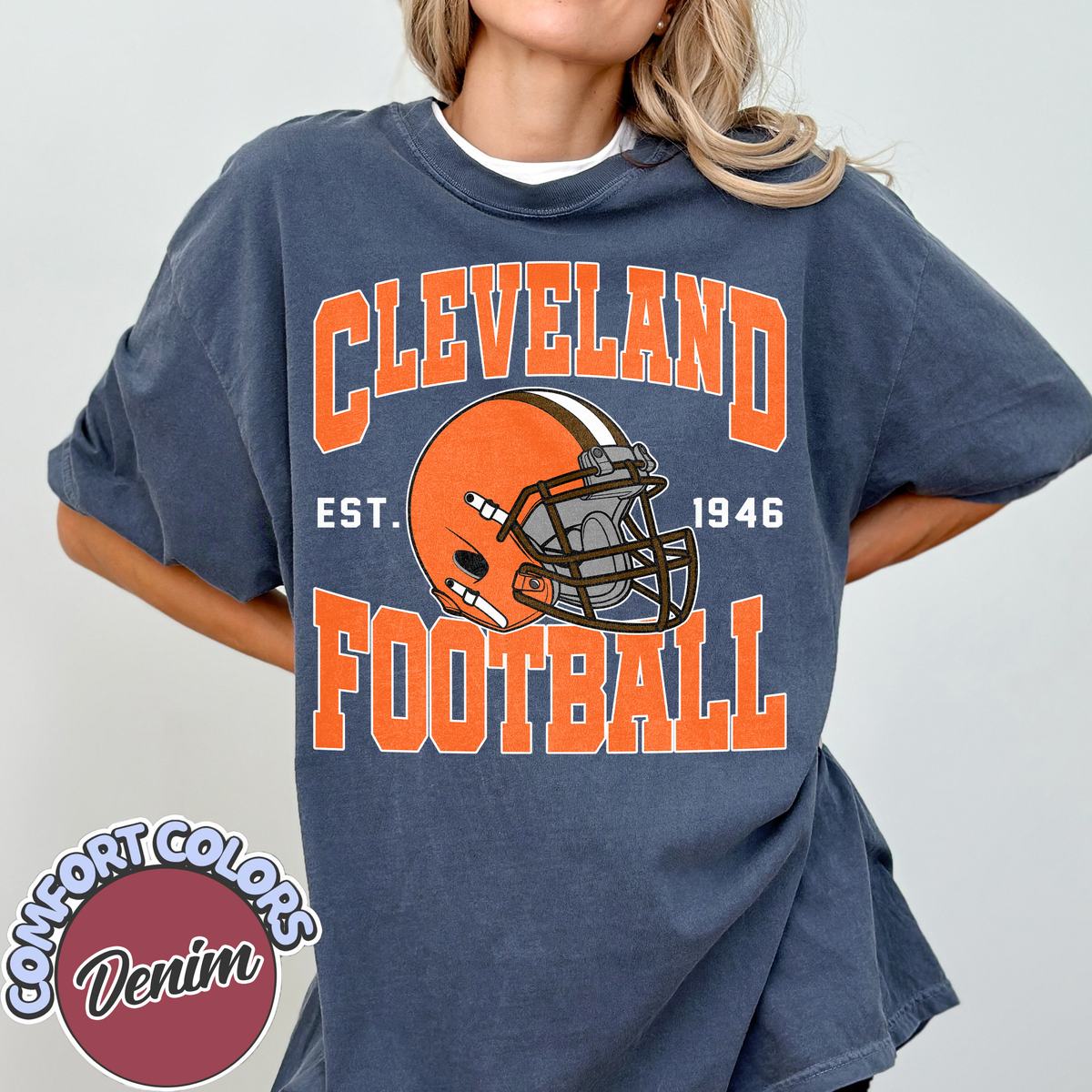 Unisex Cleveland football vintage t-shirt for men and women