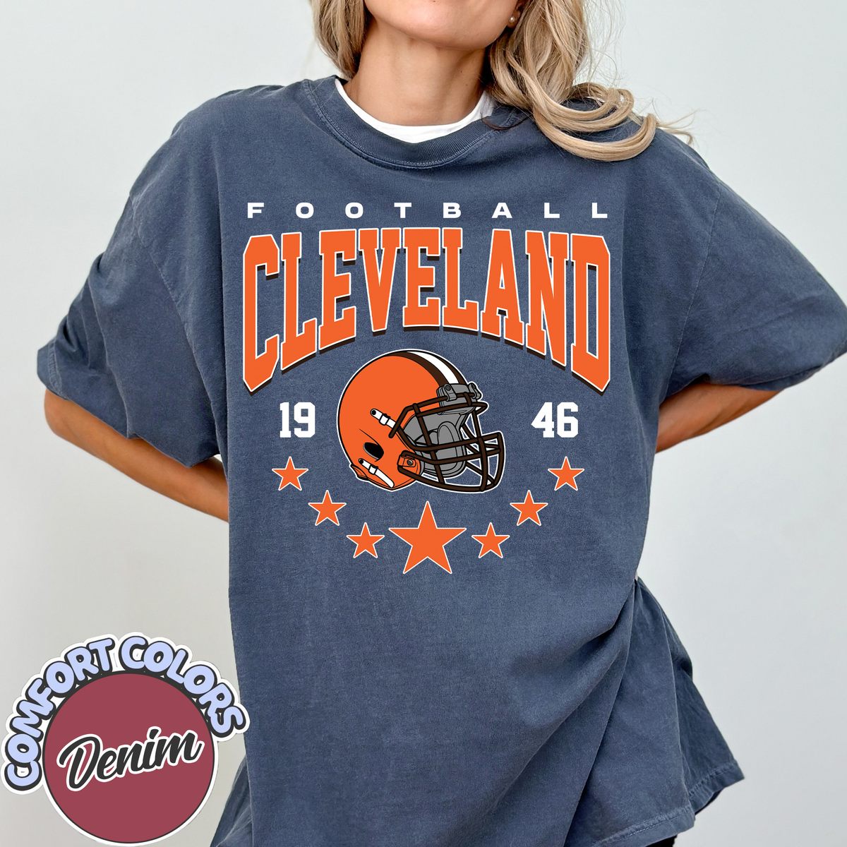 Unisex Cleveland football vintage t-shirt for men and women