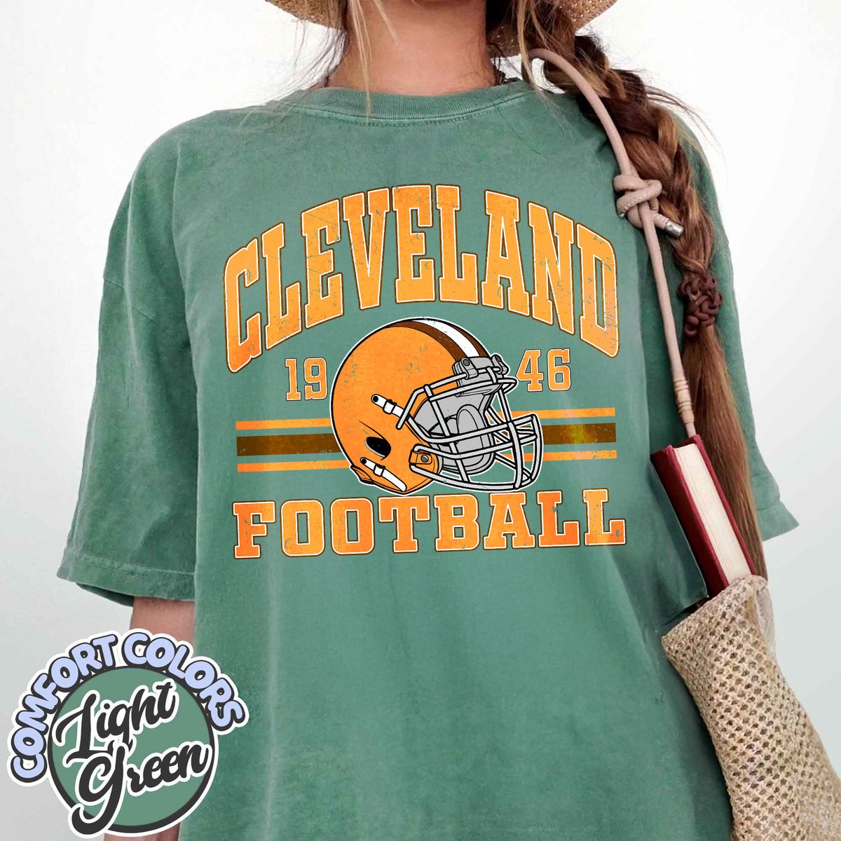Unisex Cleveland football vintage t-shirt for men and women
