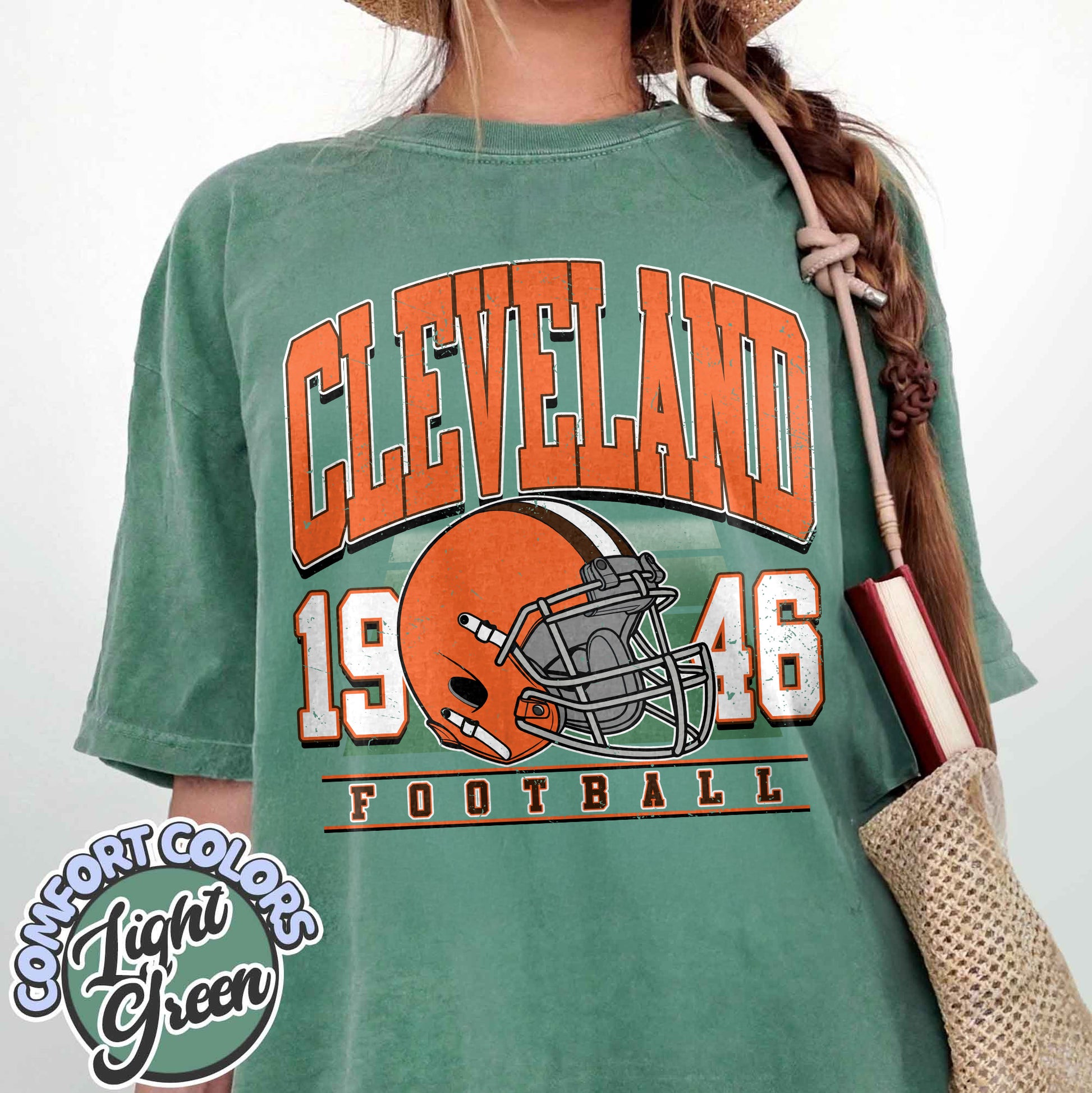 Unisex Cleveland football vintage t-shirt for men and women