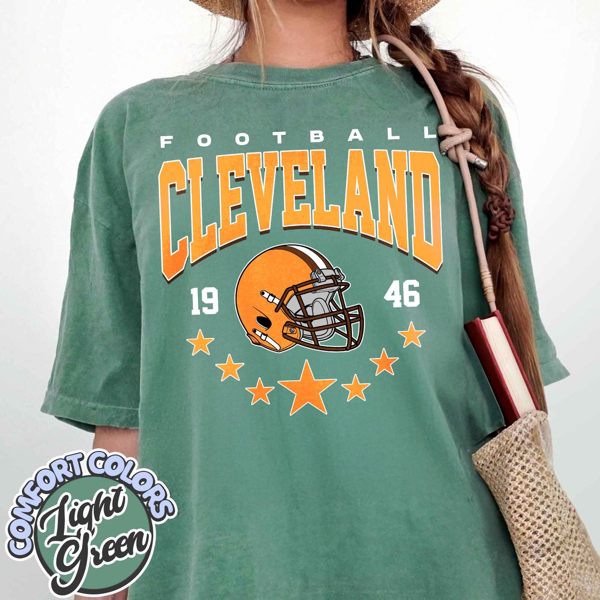 Unisex Cleveland football vintage t-shirt for men and women