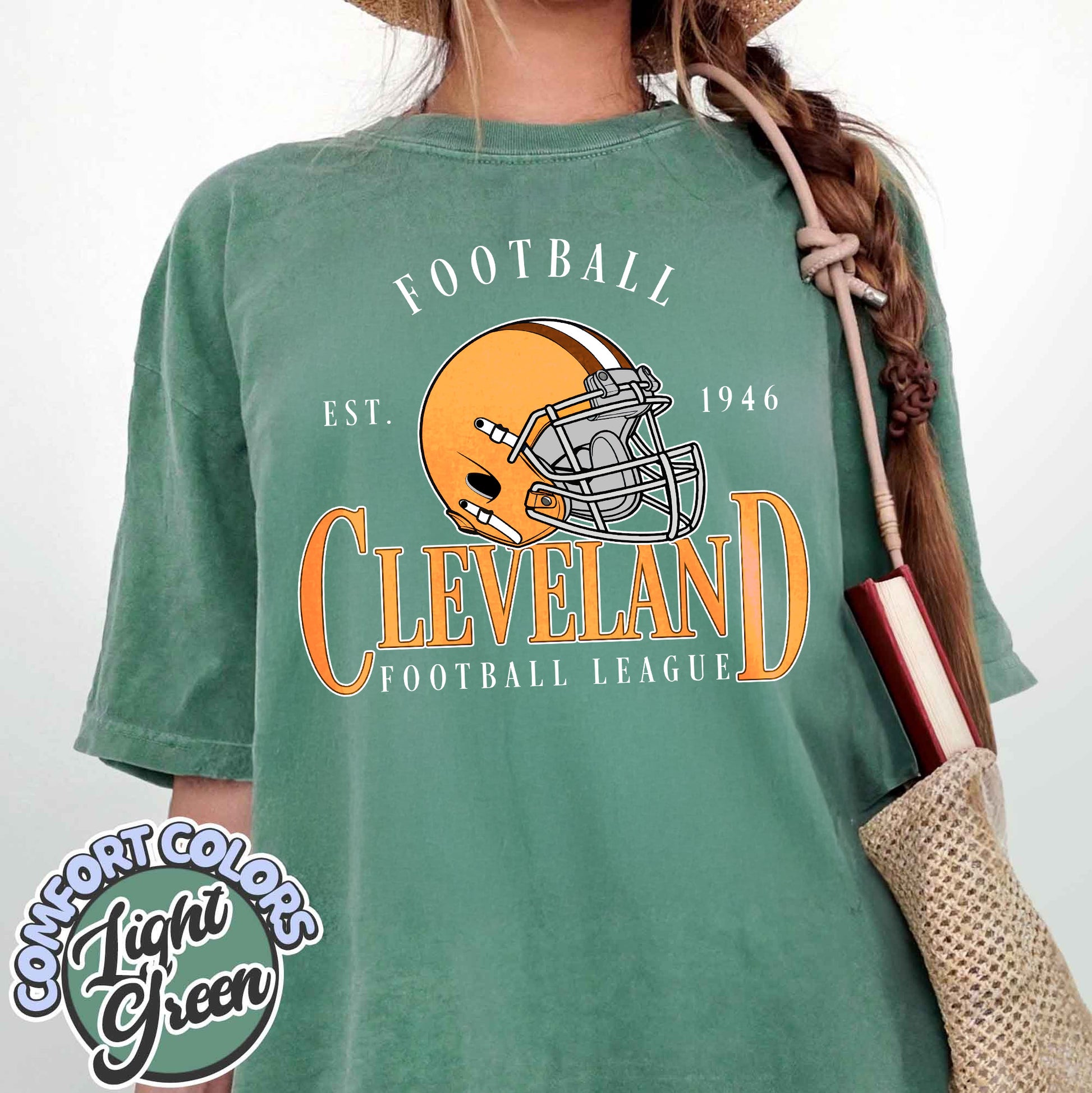 Unisex Cleveland football vintage t-shirt for men and women