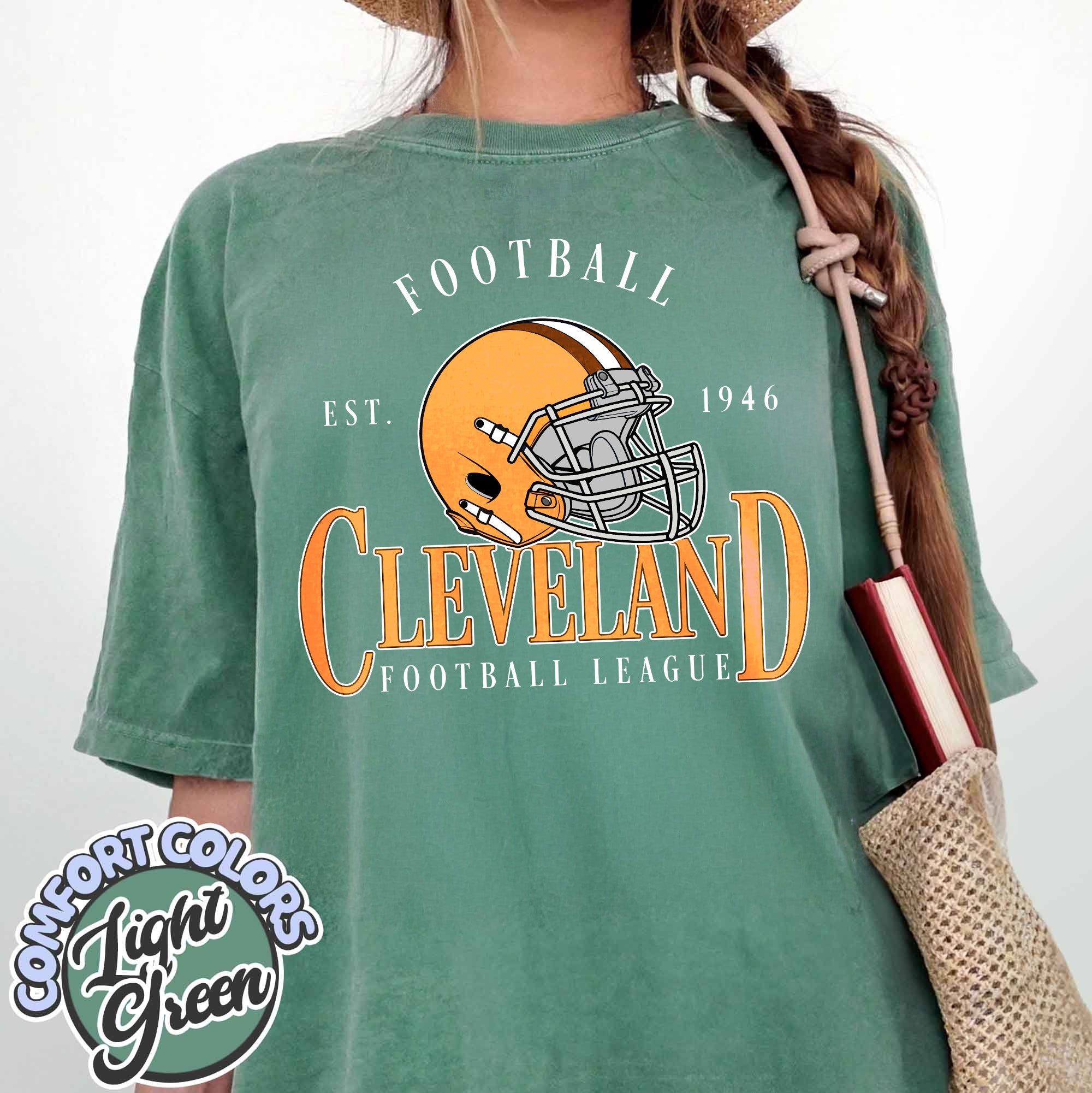 Unisex Cleveland football vintage t-shirt for men and women