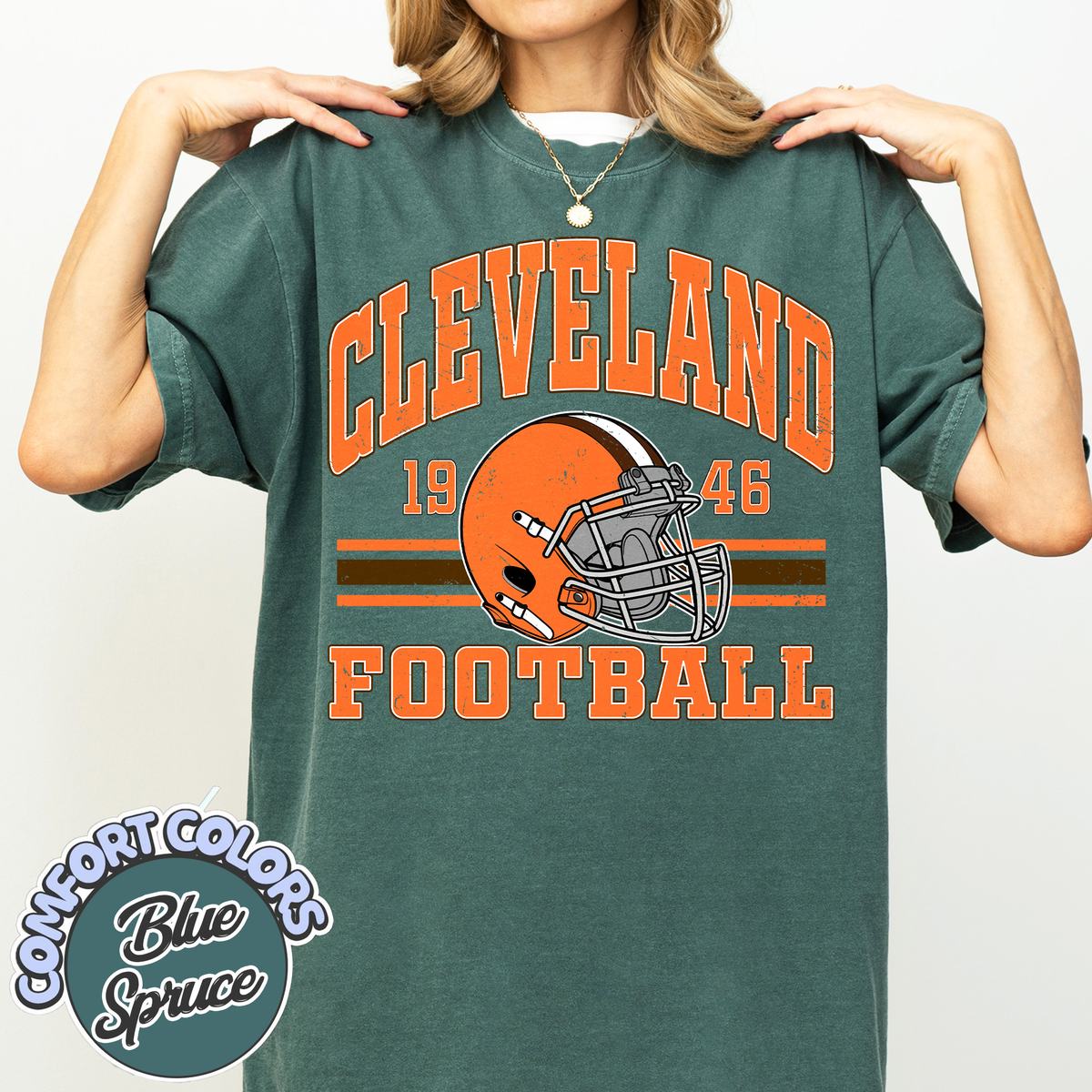Unisex Cleveland football vintage t-shirt for men and women