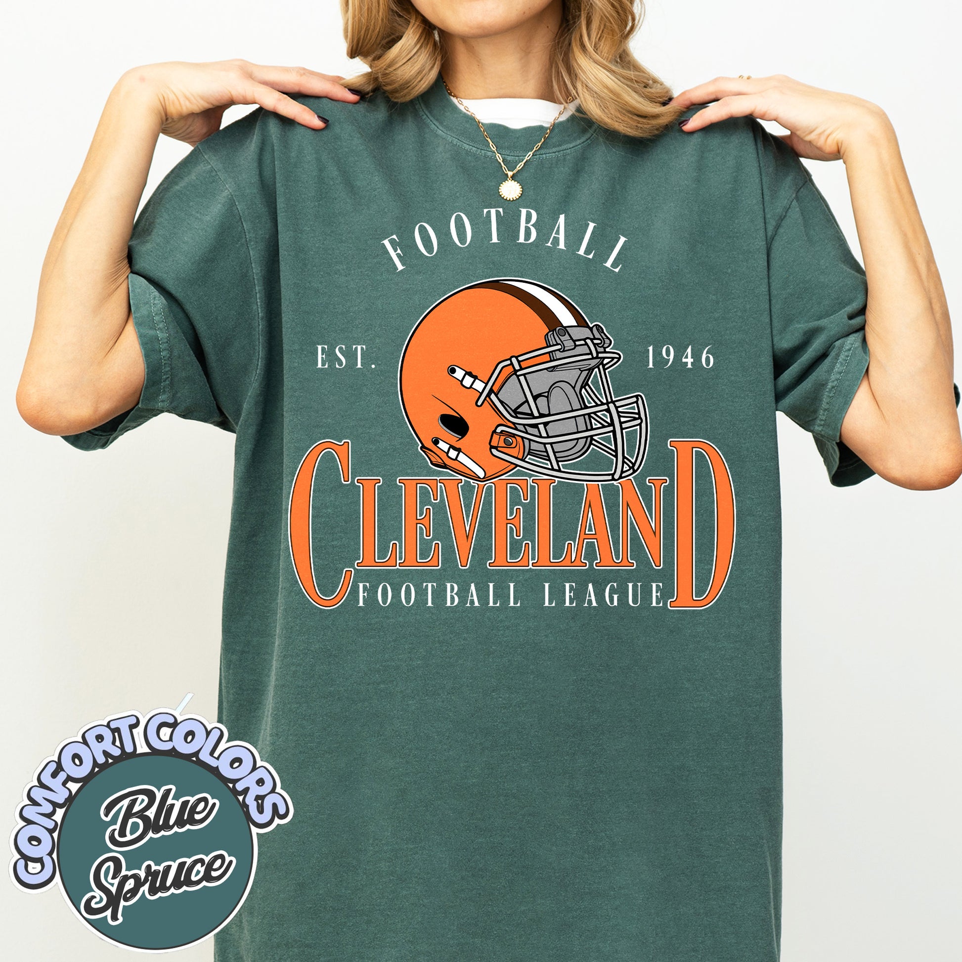 Unisex Cleveland football vintage t-shirt for men and women
