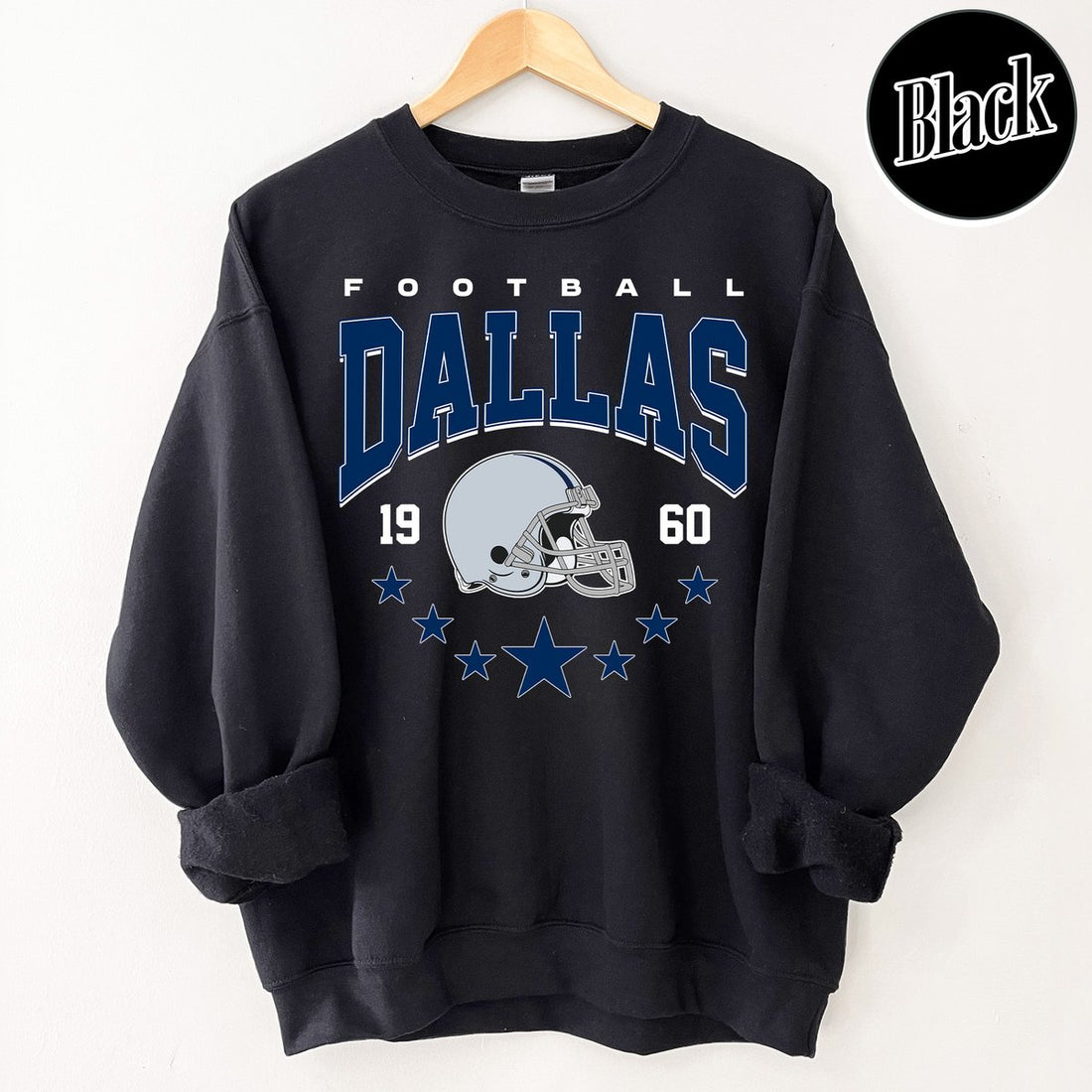 Unisex Dallas football vintage crewneck sweatshirt for men and women