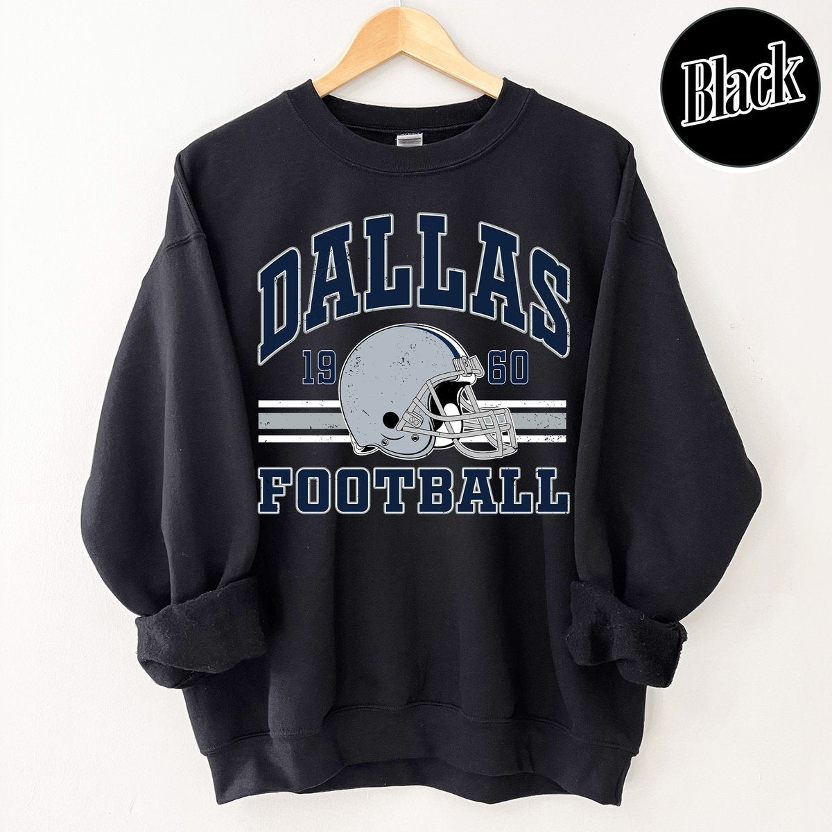 Unisex Dallas football vintage crewneck sweatshirt for men and women