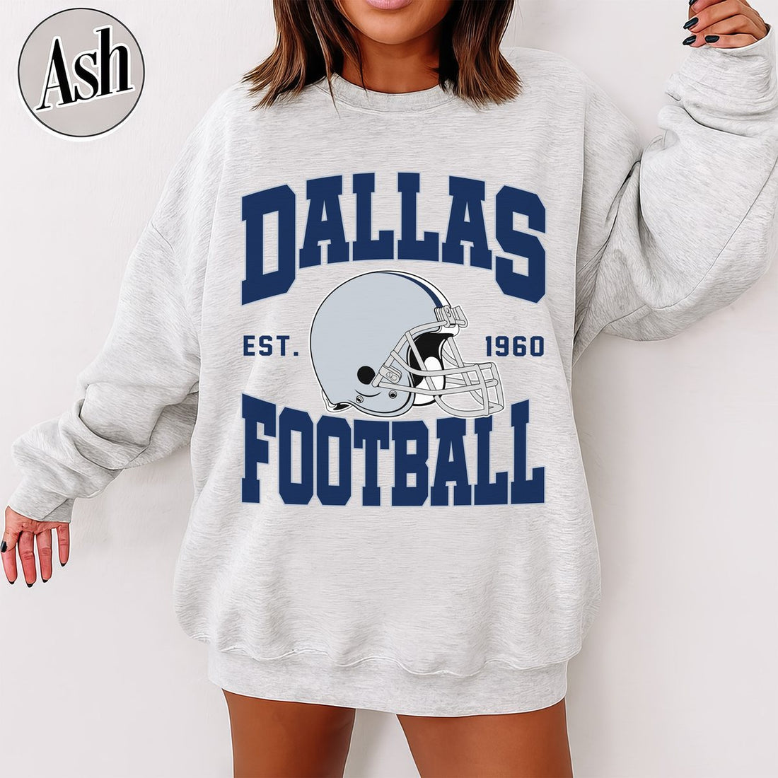 Unisex Dallas football vintage crewneck sweatshirt for men and women