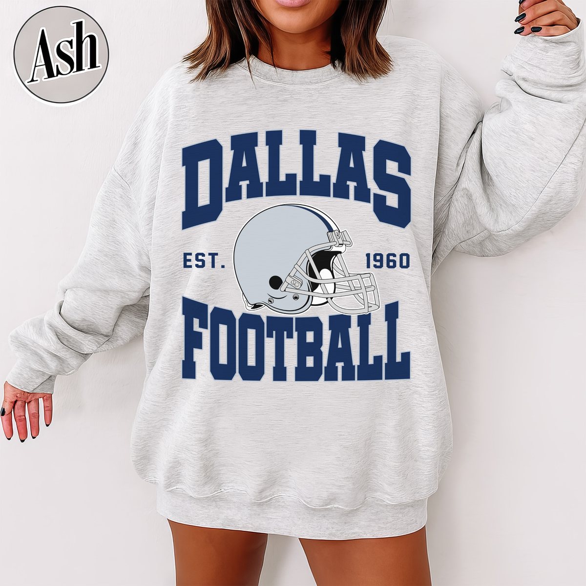 Unisex Dallas football vintage crewneck sweatshirt for men and women