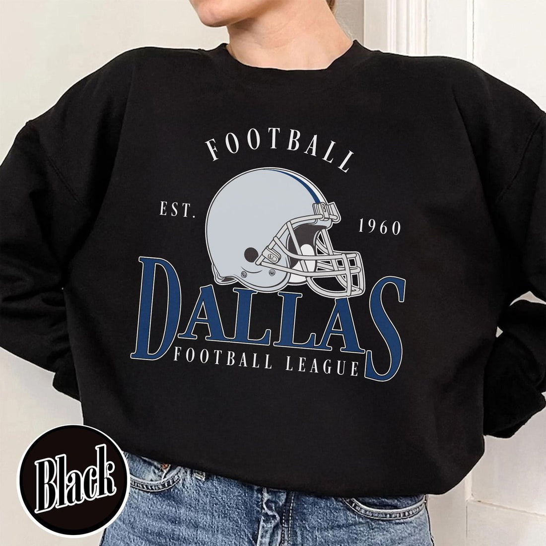 Unisex Dallas football vintage crewneck sweatshirt for men and women