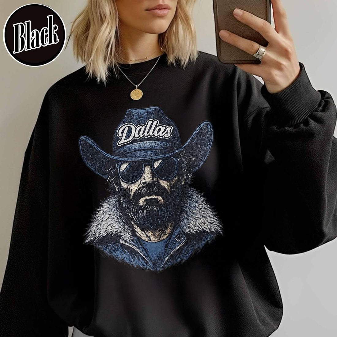 Unisex Dallas football vintage crewneck sweatshirt for men and women