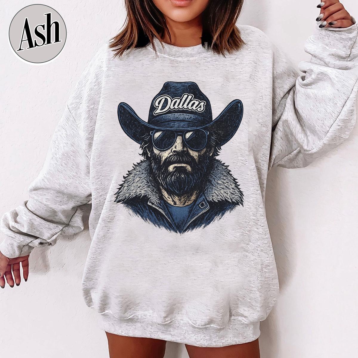 Unisex Dallas football vintage crewneck sweatshirt for men and women