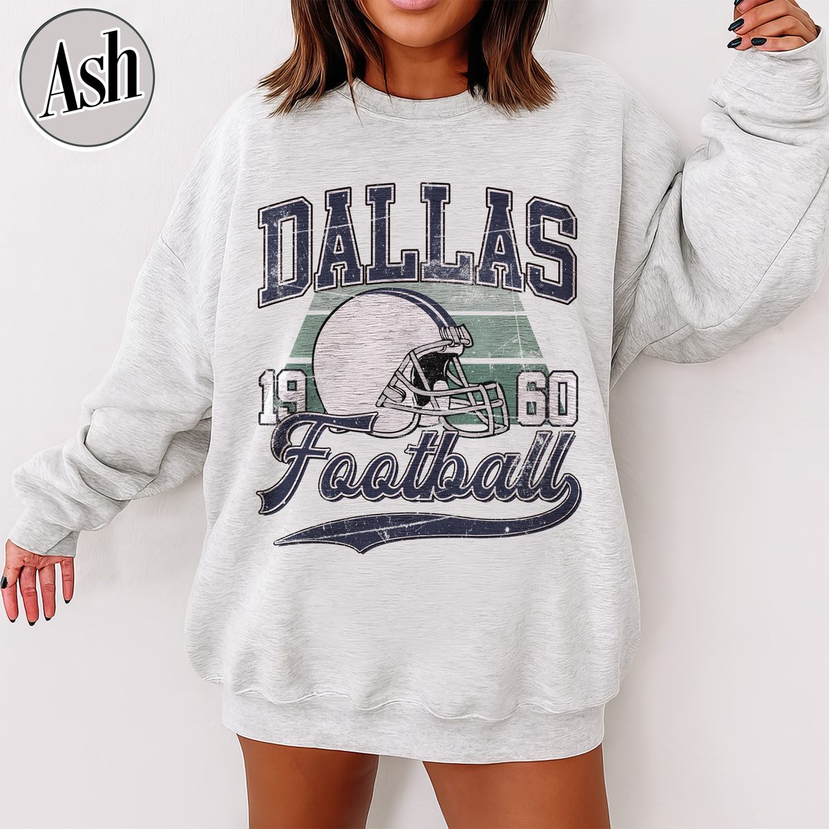 Unisex Dallas football vintage crewneck sweatshirt for men and women