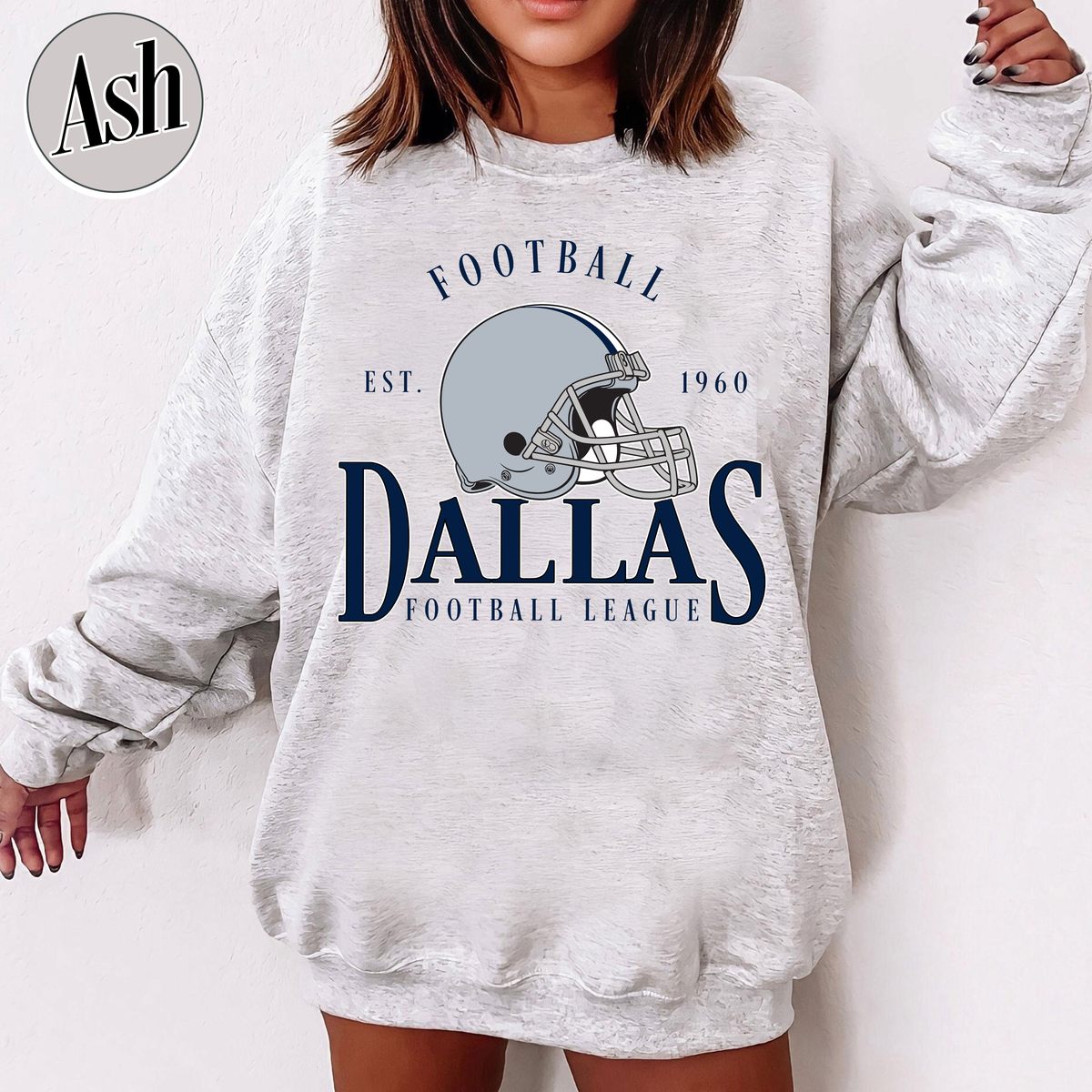 Unisex Dallas football vintage crewneck sweatshirt for men and women