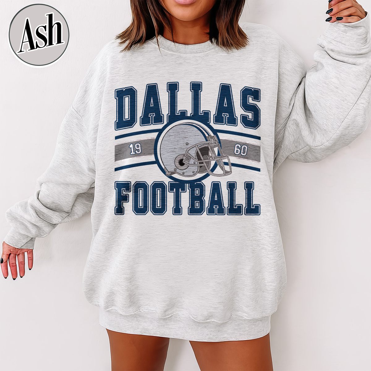 Unisex Dallas football vintage crewneck sweatshirt for men and women