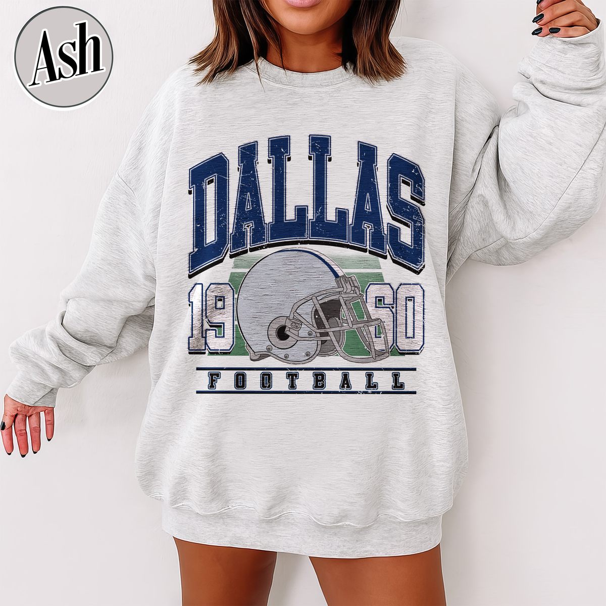 Unisex Dallas football vintage crewneck sweatshirt for men and women