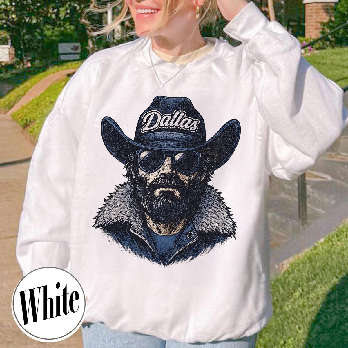 Unisex Dallas football vintage crewneck sweatshirt for men and women