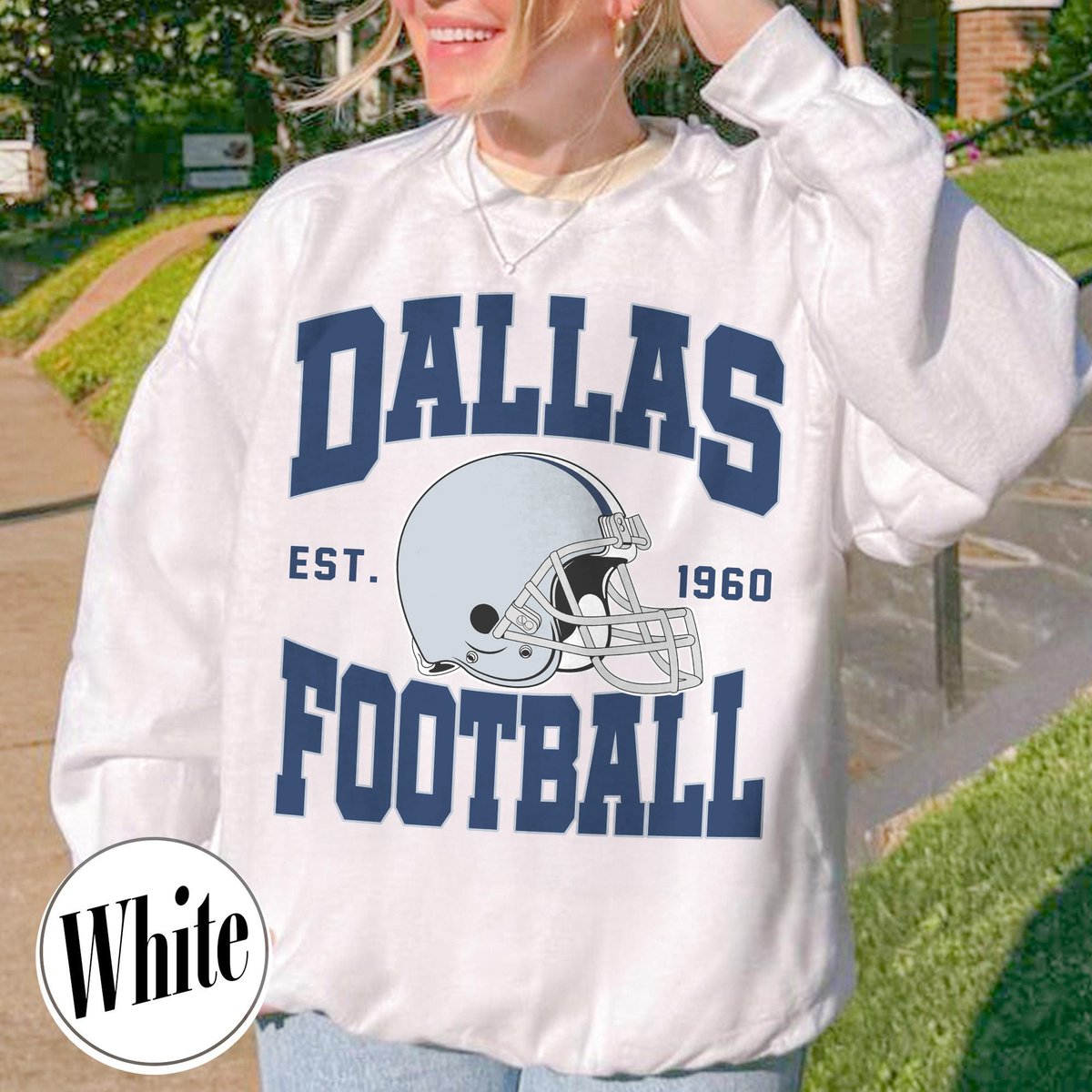 Unisex Dallas football vintage crewneck sweatshirt for men and women