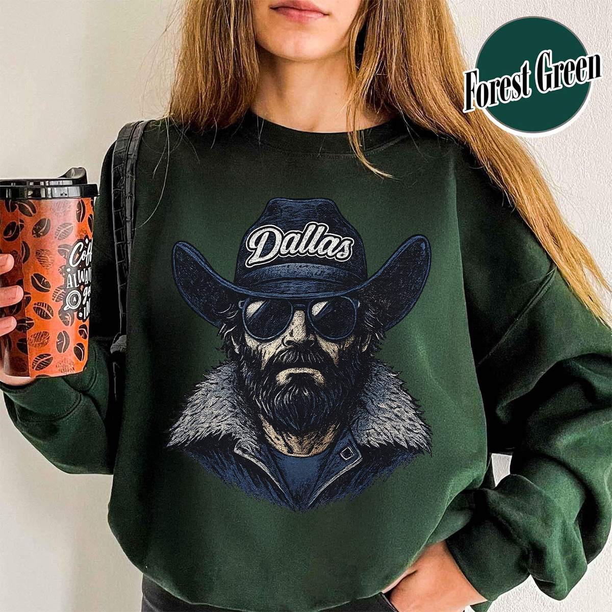 Unisex Dallas football vintage crewneck sweatshirt for men and women
