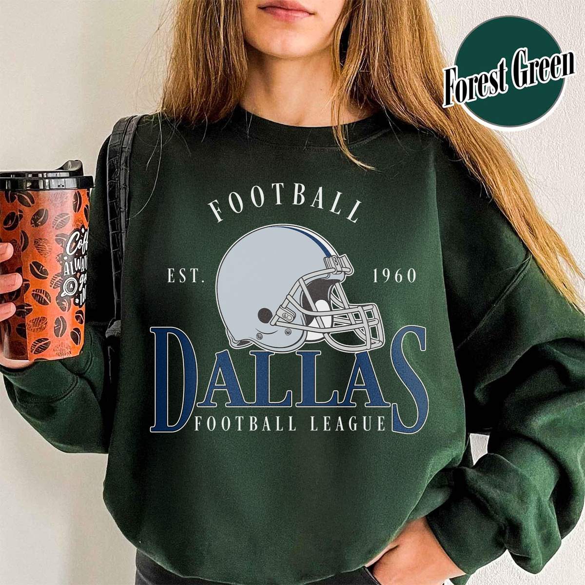 Unisex Dallas football vintage crewneck sweatshirt for men and women