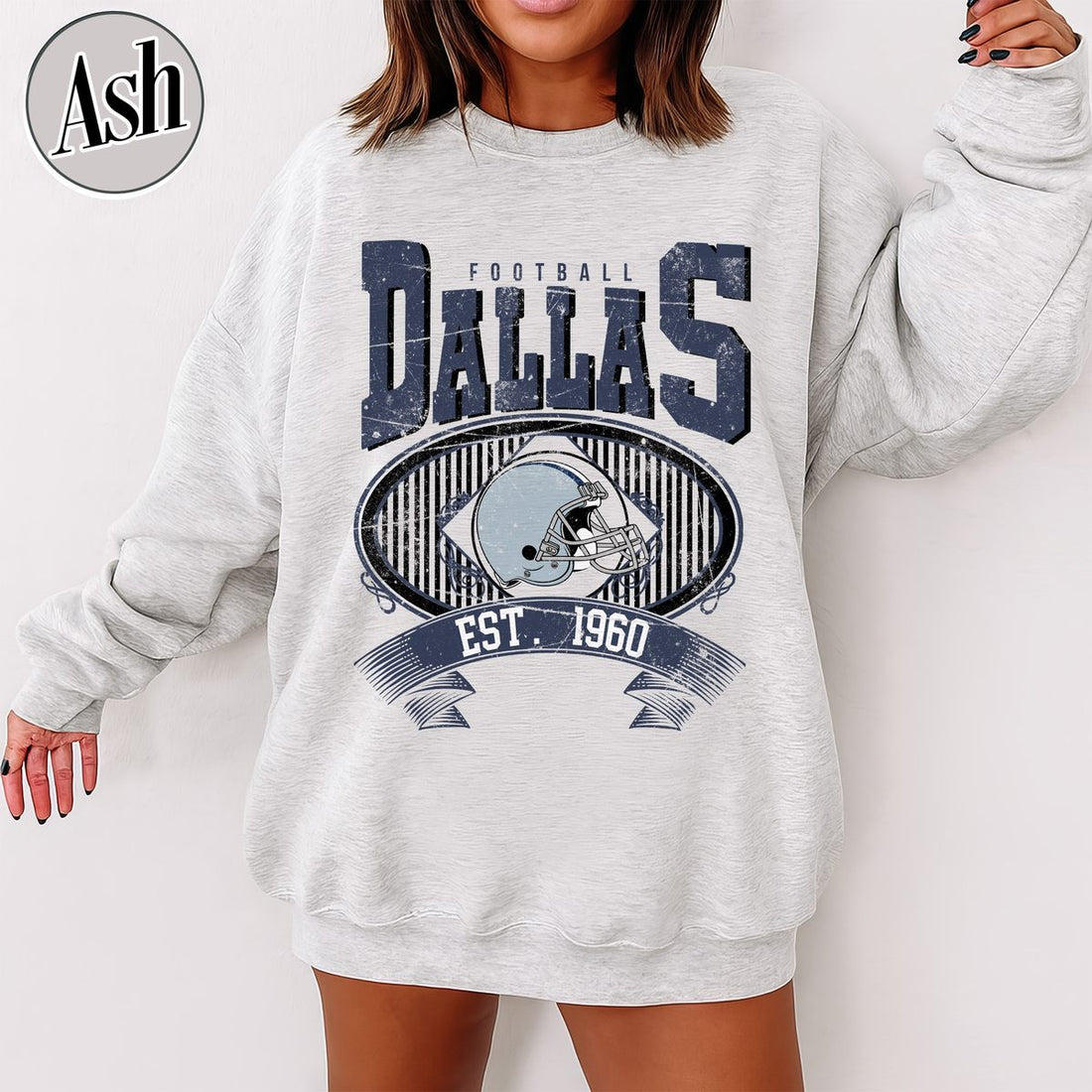 Unisex Dallas football vintage crewneck sweatshirt for men and women