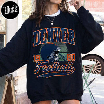 Unisex Denver football vintage crewneck sweatshirt for men and women