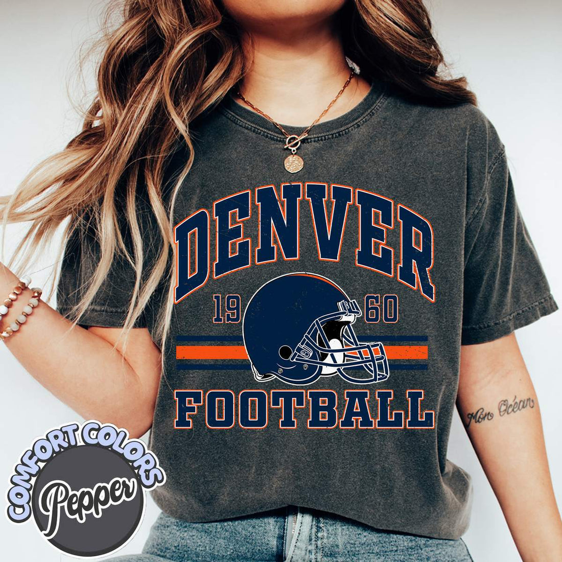 Unisex Denver football vintage t-shirt for men and women