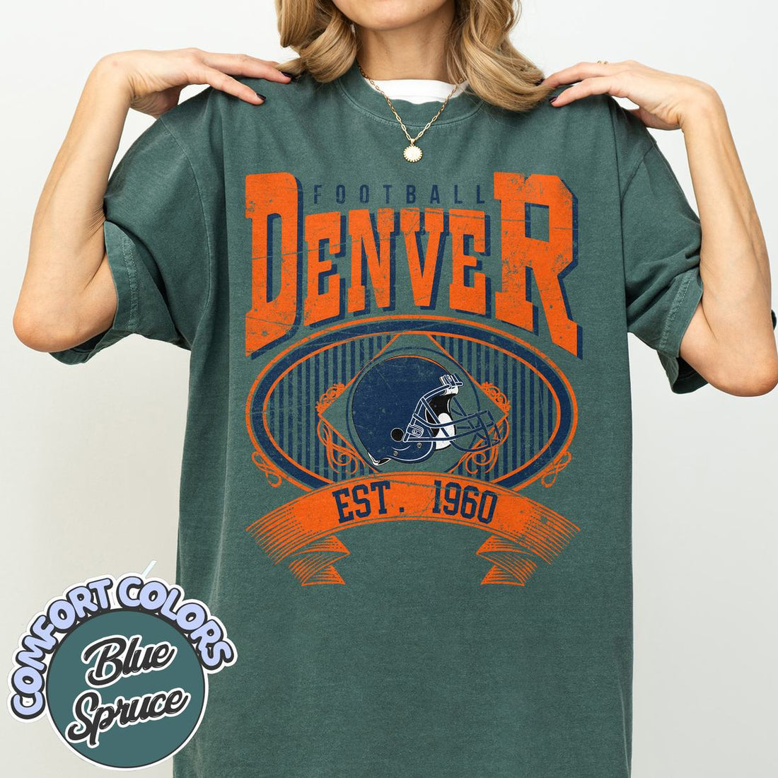 Unisex Denver football vintage t-shirt for men and women