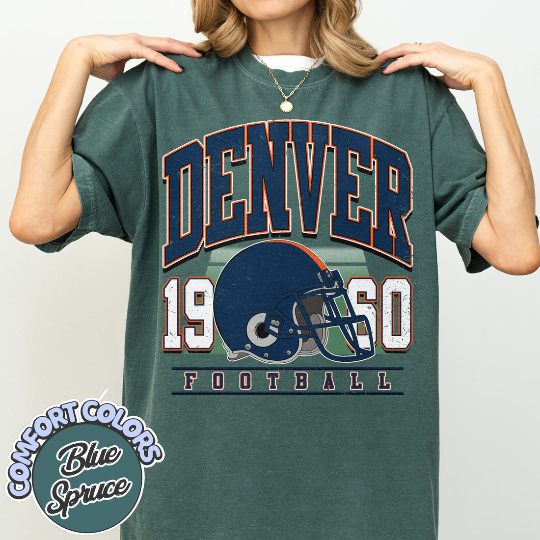 Unisex Denver football vintage t-shirt for men and women