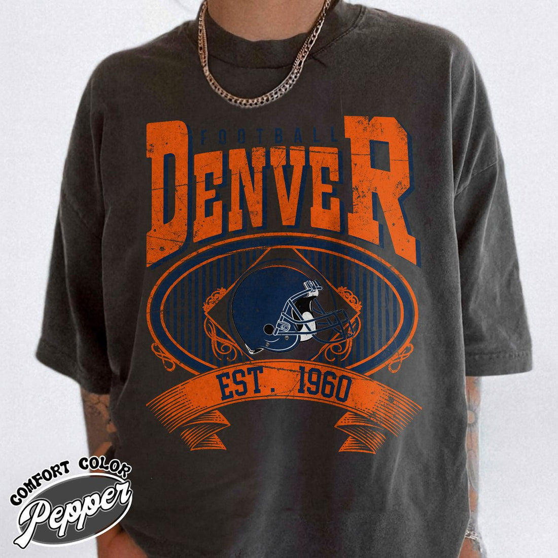 Unisex Denver football vintage t-shirt for men and women