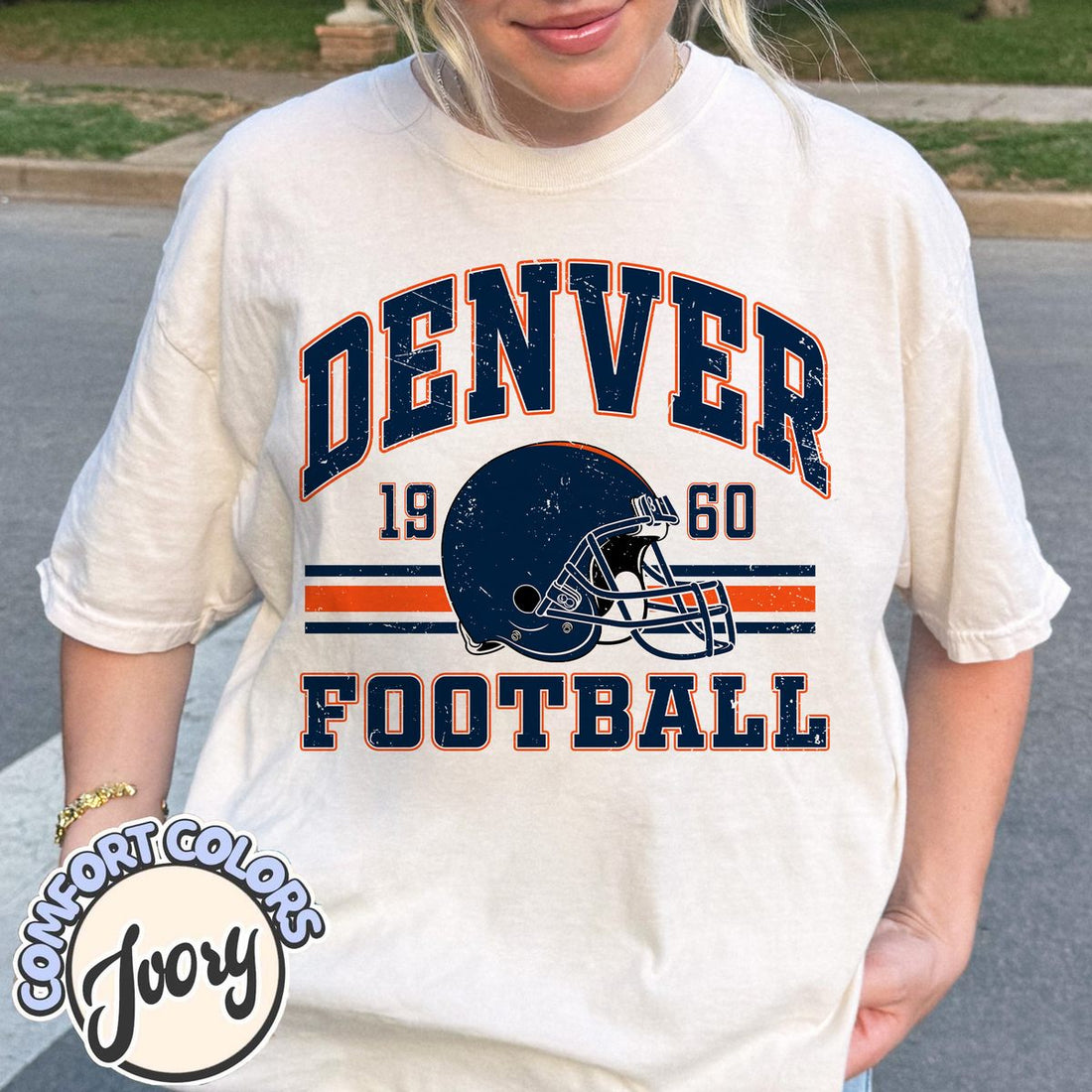 Unisex Denver football vintage t-shirt for men and women