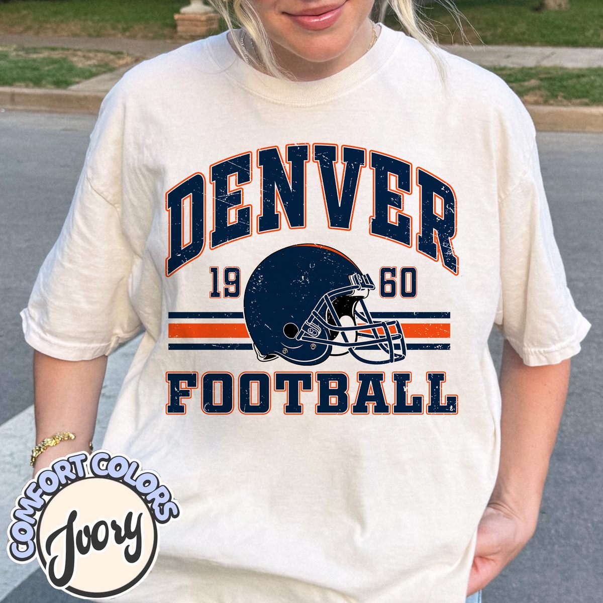 Unisex Denver football vintage t-shirt for men and women
