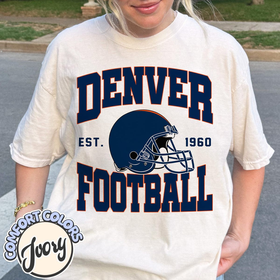 Unisex Denver football vintage t-shirt for men and women