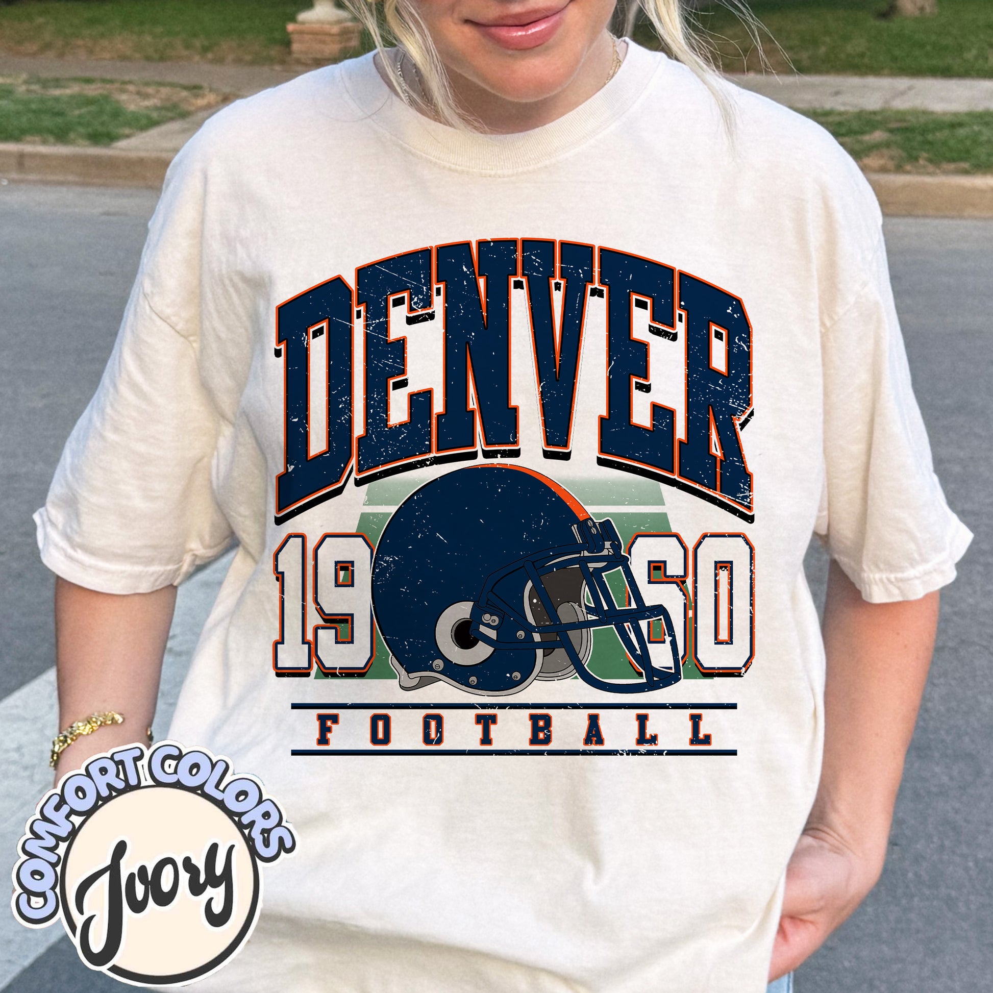 Unisex Denver football vintage t-shirt for men and women
