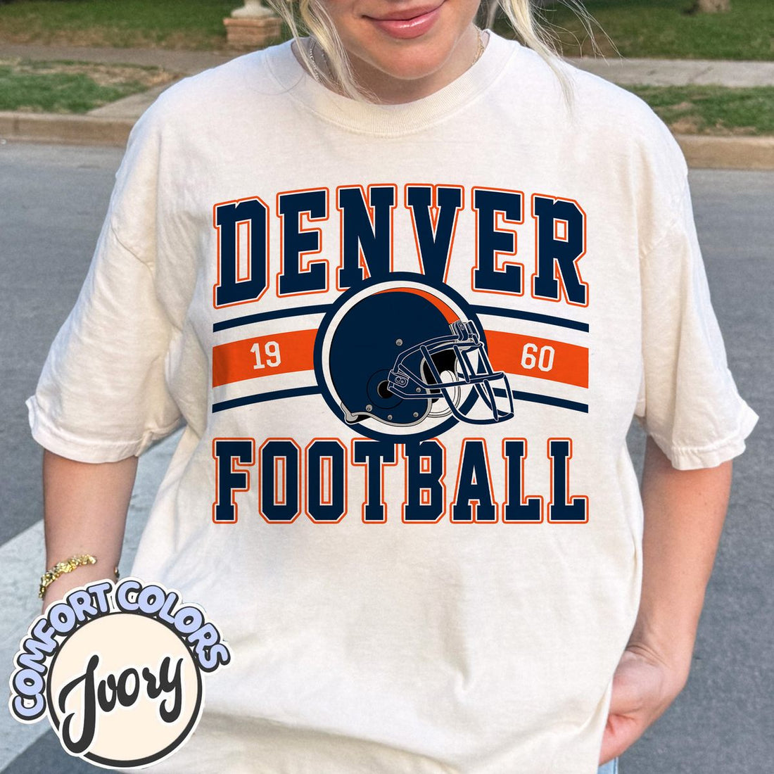 Unisex Denver football vintage t-shirt for men and women