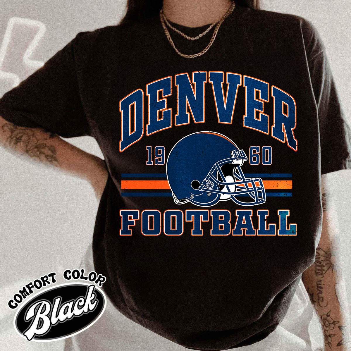 Unisex Denver football vintage t-shirt for men and women