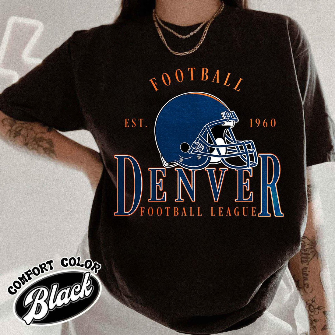 Unisex Denver football vintage t-shirt for men and women