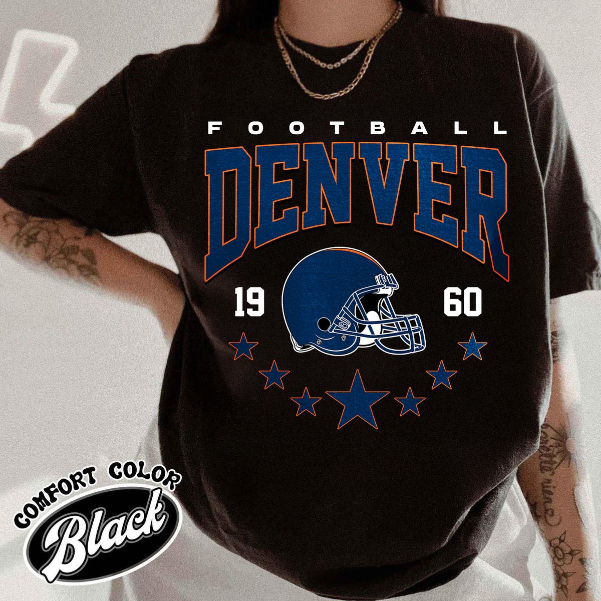 Unisex Denver football vintage t-shirt for men and women