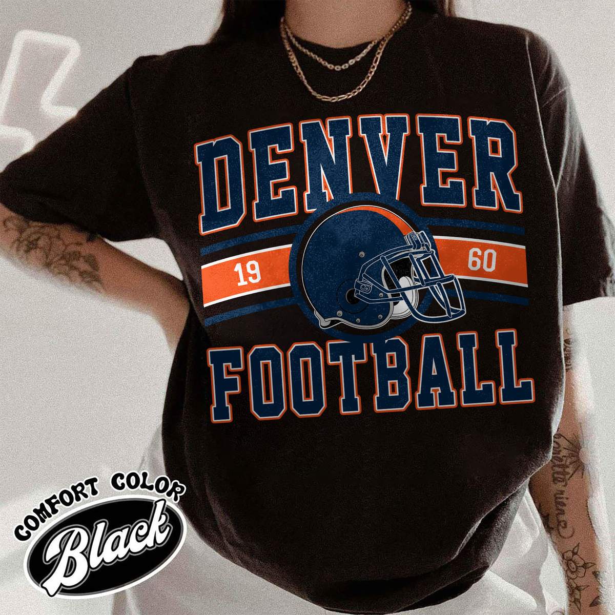 Unisex Denver football vintage t-shirt for men and women