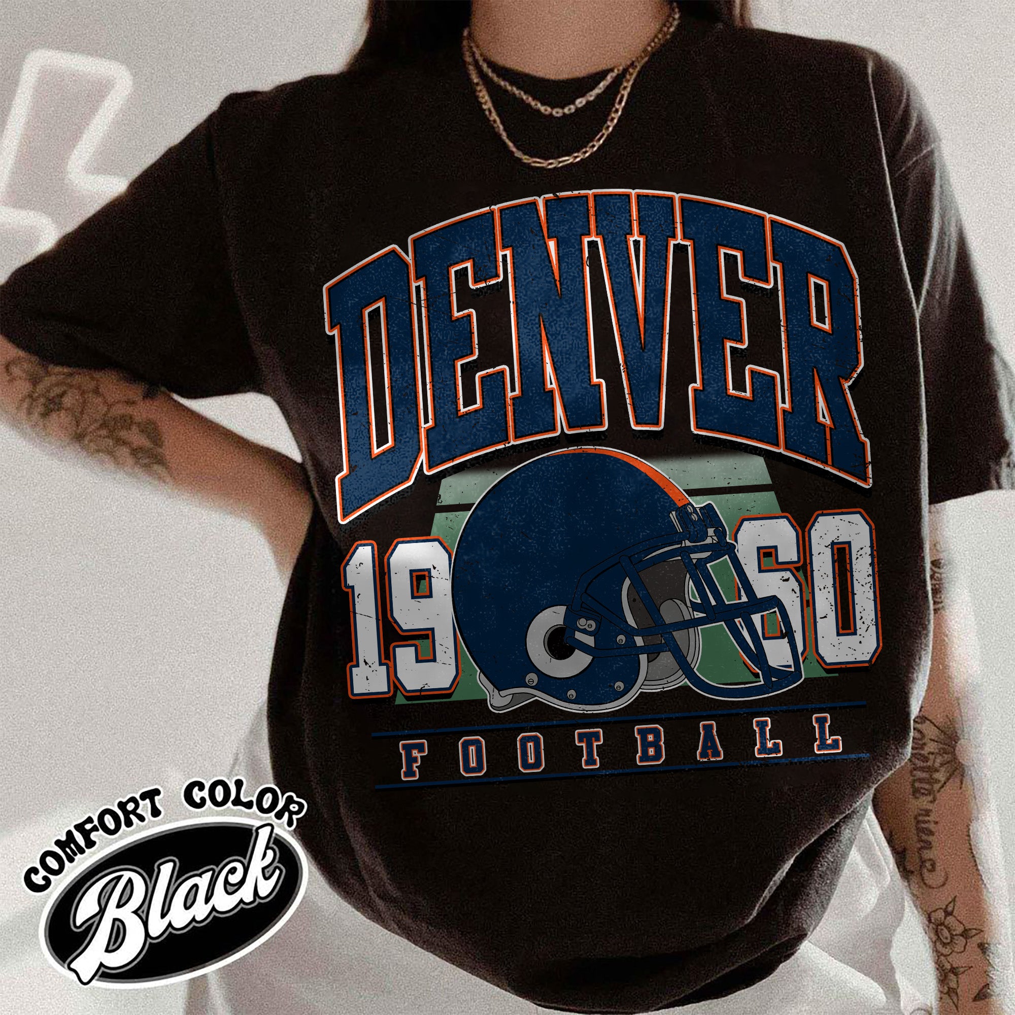 Unisex Denver football vintage t-shirt for men and women