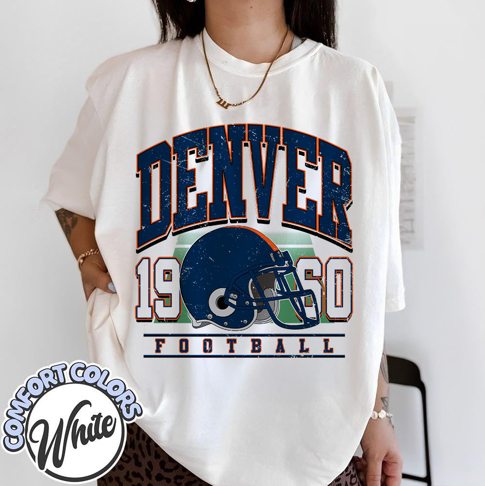 Unisex Denver football vintage t-shirt for men and women