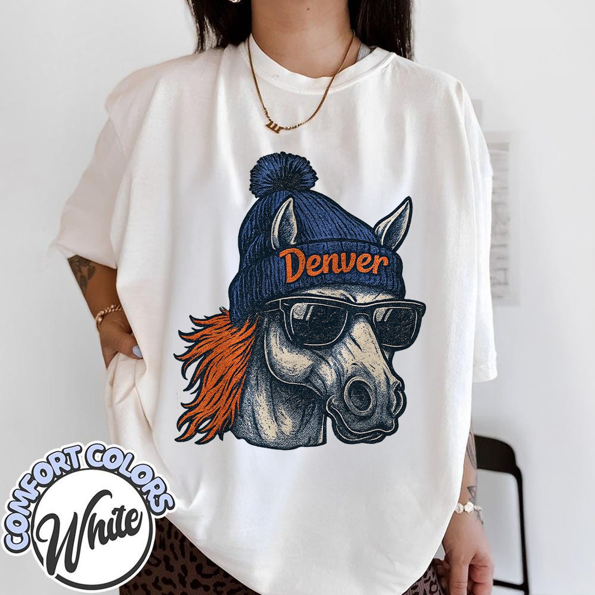 Unisex Denver football vintage t-shirt for men and women