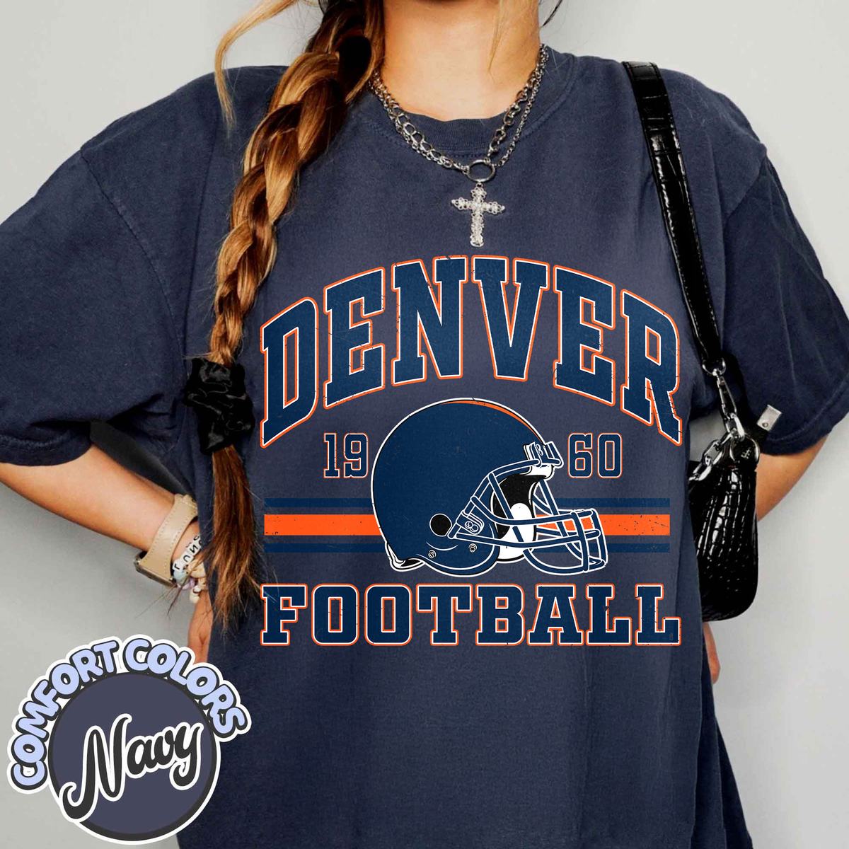 Unisex Denver football vintage t-shirt for men and women