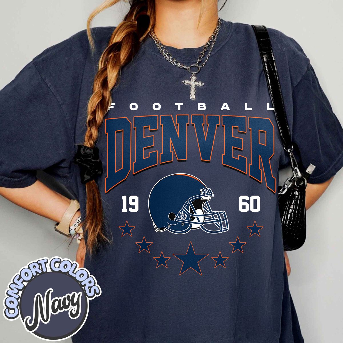 Unisex Denver football vintage t-shirt for men and women