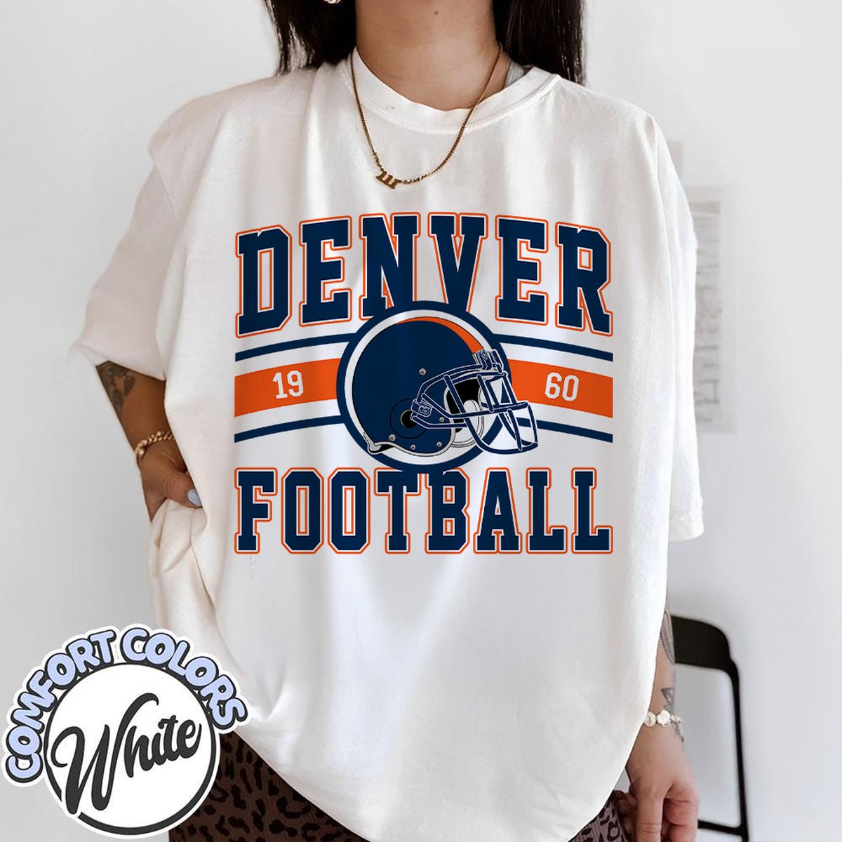Unisex Denver football vintage t-shirt for men and women