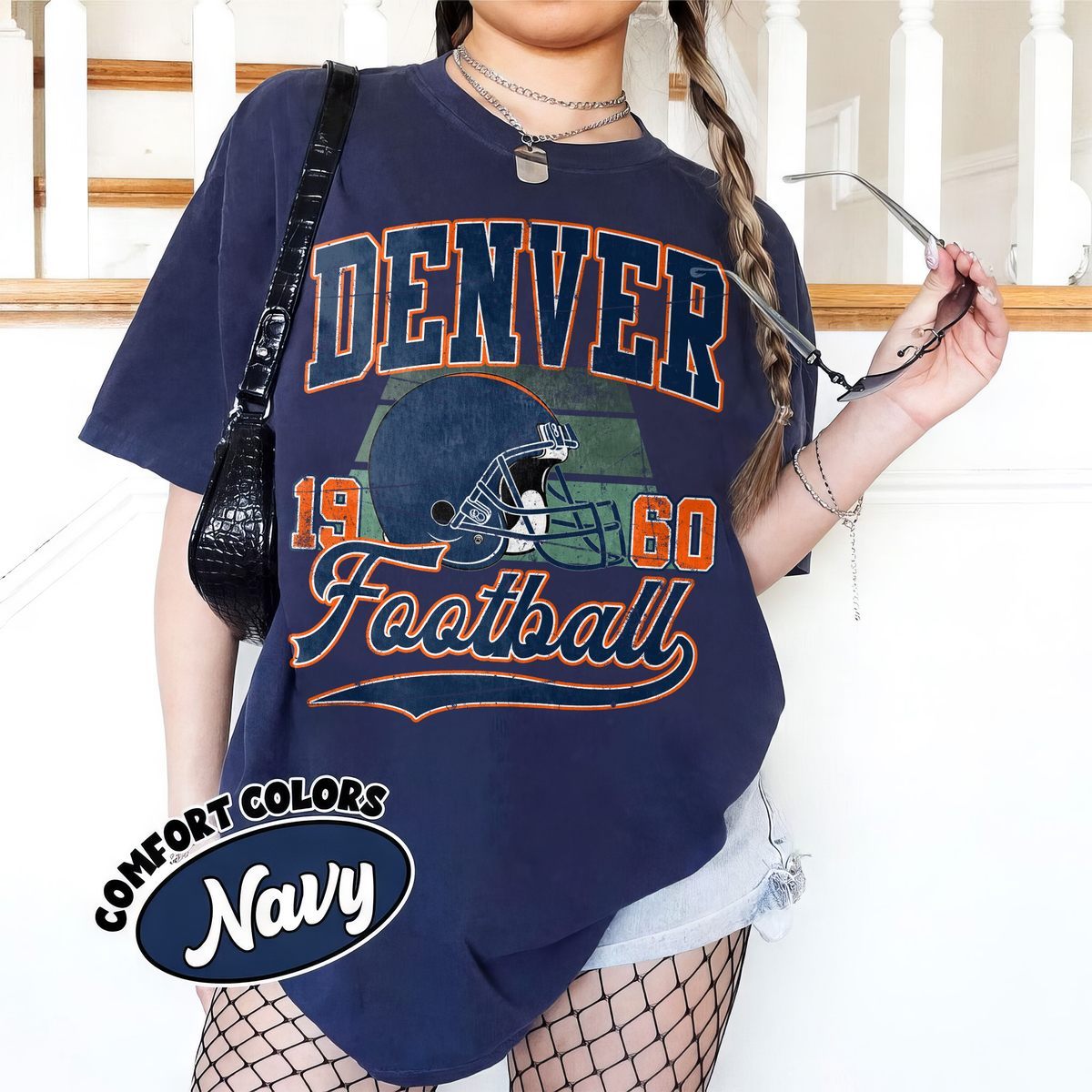 Unisex Denver football vintage t-shirt for men and women
