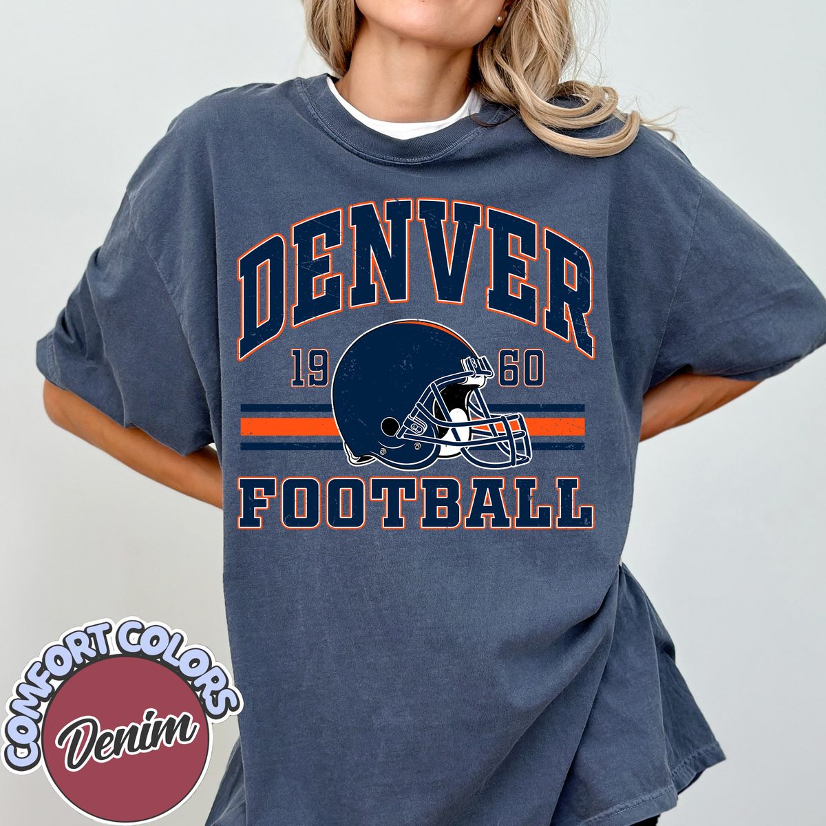 Unisex Denver football vintage t-shirt for men and women