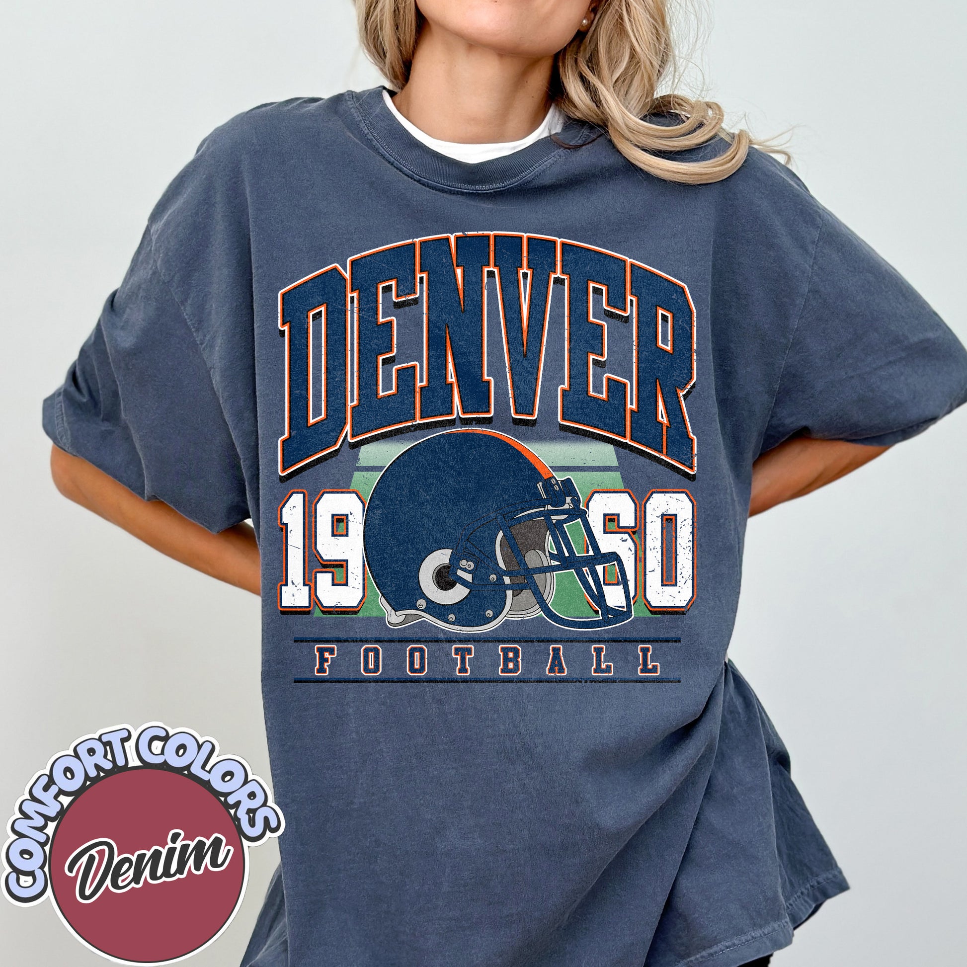 Unisex Denver football vintage t-shirt for men and women