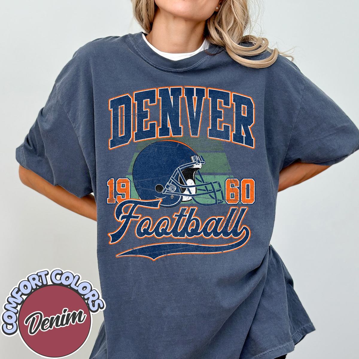 Unisex Denver football vintage t-shirt for men and women