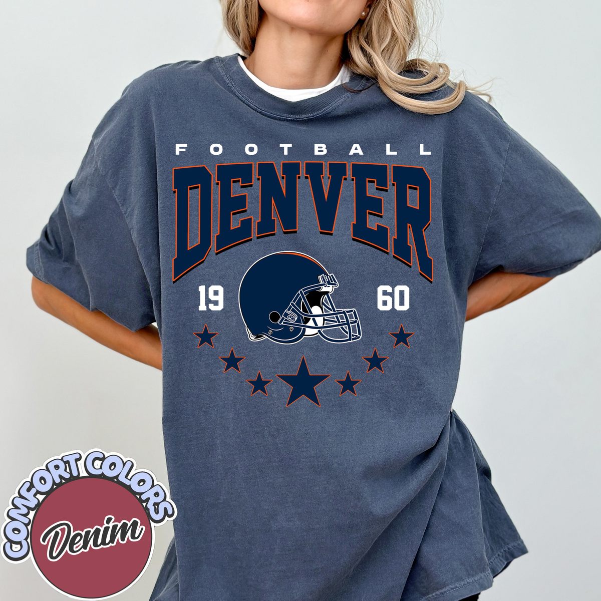 Unisex Denver football vintage t-shirt for men and women